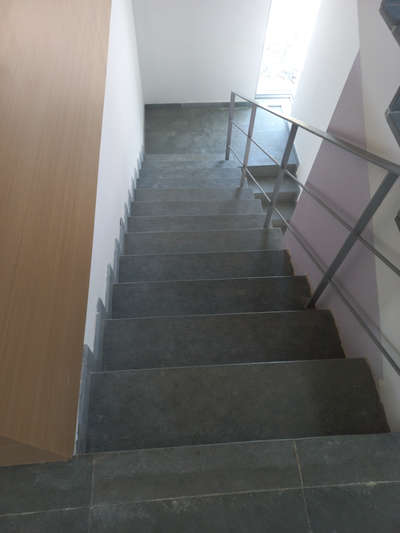 kotta stone steps and risers. unpolished stone polished and fixed