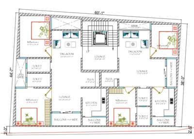 2unit residential house plan East facing

 #houseplan #cadplan #aspervastu