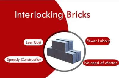 Interlocking bricks 
available here 
less cost💸
speedy construction ✌️