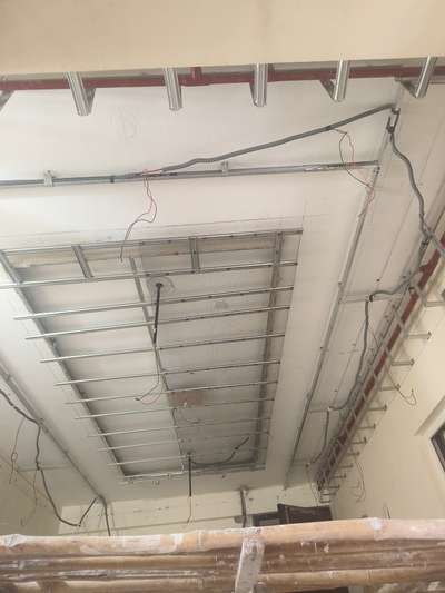 p.o.p false ceiling framing work