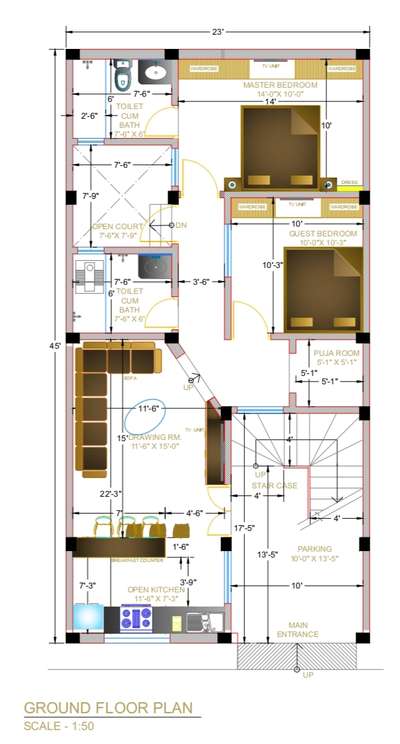 #villadesign  #ContemporaryDesigns  #2DPlans  #2BHKPlans