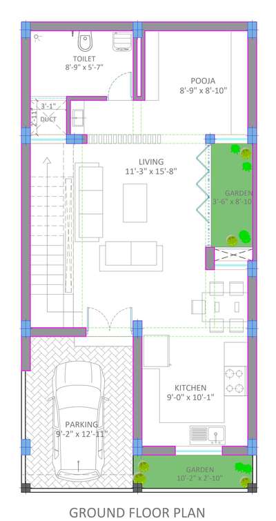 A residence designed for a couple with a plot size of 20x40, in Guna (M.P.).
Get your dream home designed by Chhayakriti Design Studio.

#Architect #architecture  #InteriorDesigner #Architectural&Interior #planning #Cad #2DPlans #indorecity #dreamhome #SmallHouse #spacemanagment #HomeDecor