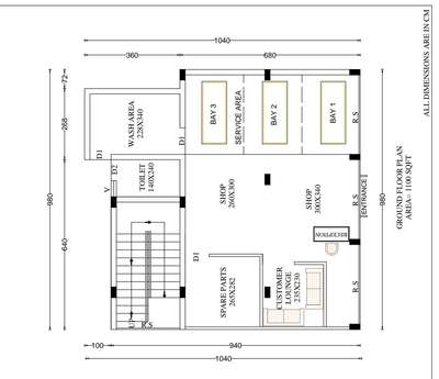 #showroomdesign #servicecenter #2DPlans  #2dDesign #commercial #commercial_building