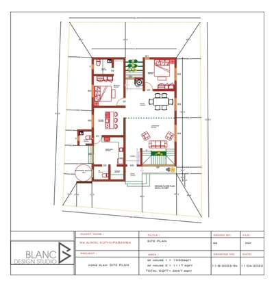 Residential Plan @kuthuparmba kannur 
#koloapp #Kannur #KeralaStyleHouse #modernhouses #blanc_designstudio #Architectural&Interior #architecturedesigns #ElevationHome #mo