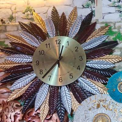 #Contact number 7289065754
😍 #Beautiful Home Decor  #clock ⏰  & Gifts metal  items🥰
 #If you're interested to buy this kindly  #contact us ...