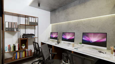Office interior at Malappuram  #sketchup  #enscape