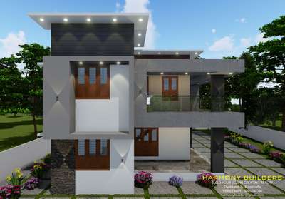 3d elevation designed for harmony builders