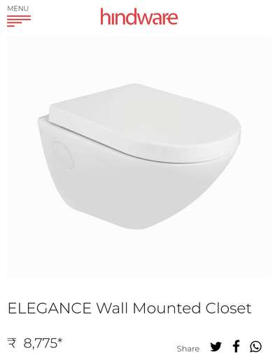 #sanitary #bathroom #hindware #wallmountcloset