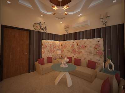 drawing room interior project at Laxmi nagar jaipur