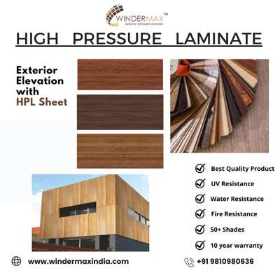 𝙁𝙤𝙧 𝙮𝙤𝙪𝙧 𝙢𝙤𝙙𝙚𝙧𝙣 𝙚𝙡𝙚𝙫𝙖𝙩𝙞𝙤𝙣 
Winder Max India presenting you HPL sheet with 10 year warranty
. 
. 
#hplsheet #highpressurelaminate #modernelevation #elevation #exterior #exteriordesign #exteriorelevation
. 
. 
Get the best elevation experience you will ever have in your life, 

Stay connected for more information
.
. 
www.windermaxindia.com
Info@windermaxindia.com
Or call us on 9810980278, 9810980636