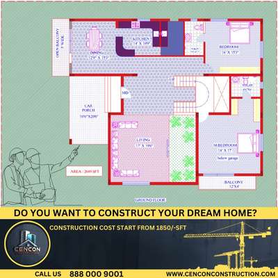 #cencon_construction  #8880009001  #FloorPlans  #3BHKPlans  #3BHKHouse  #Architect  #KeralaStyleHouse  #koloapp