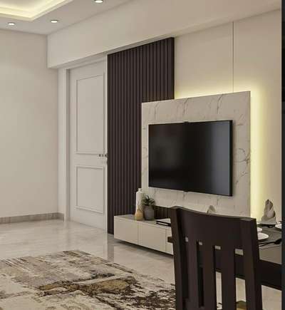 #tvbackpaneling #modularTvunits #LivingroomDesigns #tvunitinterior