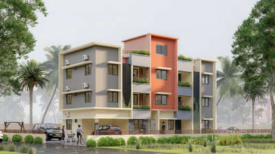 appartment  #appartment  #architecturedesigns  #flat  #exterior_Work  #extrior_design  #CivilEngineer  #appartments