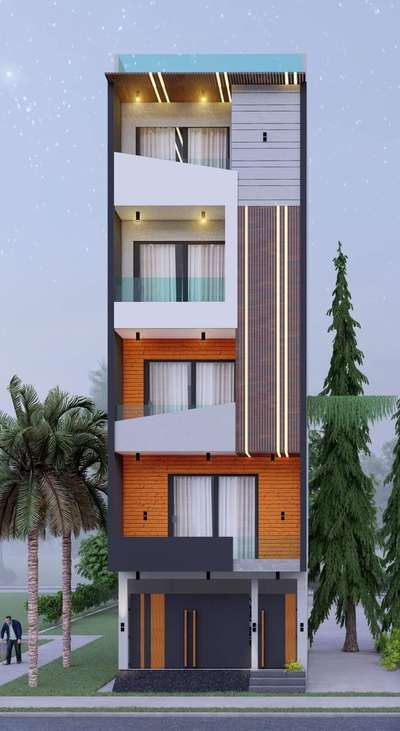 100 gaz plot elevation#2BHK # 2BHK 
50 gaz each