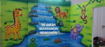 Cartoon wall 3D painting ! Playschool faridabad artist dk wall art #dkdeepakkanojia #artist #designer #paintingwork #paintings #dkwallart #dk #cartoonwallart #cartoonwallpaintings #3Dwallpaintinga #3dwallart #desinerwallart #mickymouse #junglewallpaintingforkidsschool #playschoolwallart