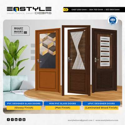 𝗗𝗘𝗦𝗜𝗚𝗡𝗘𝗥 𝗚𝗟𝗔𝗦𝗦 𝗗𝗢𝗢𝗥𝗦🚪

❞ഈടും ഉറപ്പും ഭംഗിയും ഒപ്പത്തിനൊപ്പം ചേർന്നുകൊണ്ട് വൈവിധ്യമാർന്ന ഡിസൈനുകളിൽ ℙ𝕍ℂ & 𝕦ℙ𝕍ℂ ഡോറുകൾ!❞

✔️𝙋𝙑𝘾 𝘿𝙀𝙎𝙄𝙂𝙉𝙀𝙍 𝙂𝙇𝘼𝙎𝙎 𝘿𝙊𝙊𝙍𝙎 (𝙂𝙡𝙤𝙨𝙨𝙮 𝙁𝙞𝙣𝙞𝙨𝙝)

✔️𝙈𝙄𝙉𝙄 𝙋𝙑𝘾 𝙂𝙇𝘼𝙎𝙎 𝘿𝙊𝙊𝙍𝙎 (𝙈𝙖𝙩 𝙁𝙞𝙣𝙞𝙨𝙝)

✔️𝙪𝙋𝙑𝘾 𝘿𝙀𝙎𝙄𝙂𝙉𝙀𝙍 𝘿𝙊𝙊𝙍𝙎 (𝙇𝙖𝙢𝙞𝙣𝙖𝙩𝙚𝙙 𝙒𝙤𝙤𝙙𝙚𝙣 𝙁𝙞𝙣𝙞𝙨𝙝)


















#enstyledoors #pavaratty #thrissur #kerala

#doors #steel #pvc #upvc #frp #fiber #wpc #wood #panel #curtain #blinds #home #decor #interior #windows #pvcdoors #designerdoors #glassdoors #mouldeddoors #steeldoors #maindoors #securitydoors #bathroomdoors #bedroomdoors #upvcdoors #upvcwindows