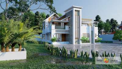 Exterior design
Designcreativo@North Paravoor Ernakulam

 #HouseDesigns  #Designs  #exterior3D  #exteriorart  #exterior_  #artwotk  #lowcosthouse  #lowcostarchitecture  #BalconyDecors