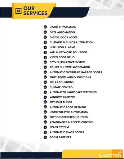 These are the various automations provided by us... #gateautomation #HomeAutomation #automaticshutter #Smart_touch #digitaldoorlock #Videodoorphone #automaticgates #smarthomedesign #smartgate #smarthomomeautomation