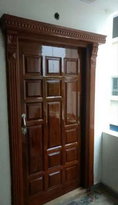 wooden dark polish  #polsih  #Woodendoor