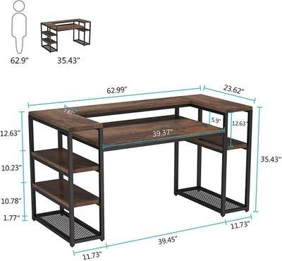 #study/office_table  #dimension  #Architectural&Interior  #InteriorDesigner  #Laminate  #woodendesign  #DecorIdeas