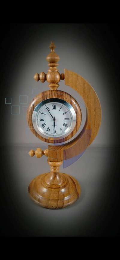 wood clock