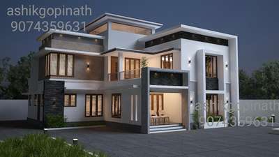 proposed Design @ thrissur 2700 sqft 5 BHK #3DPlans #3d #3delevationhome #3delevations #3dhomedesigns #KeralaStyleHouse #keralahomedesignz #keralaarchitectures #ContemporaryHouse #keralahomedesignz #keraladesigns #keralaelevationhome #kolo3dexterior #koloexteriordesign #kolohouse