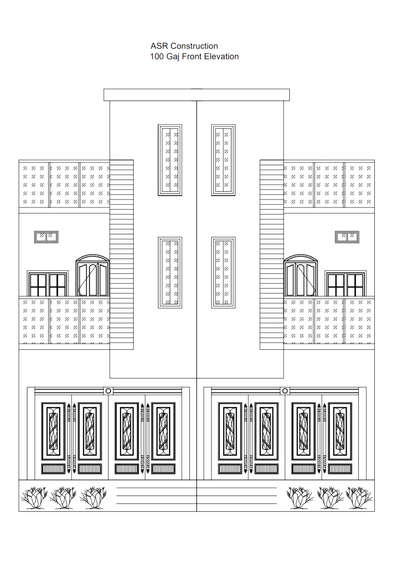 100 Gaj House Plan Elevation #FloorPlans #Designs #ElevationDesign #4BHKPlans