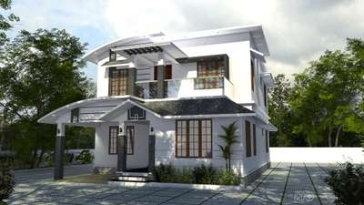 1900 Sq.Ft 4BHK 2 Storey Residential Building @ Pathanamthitta