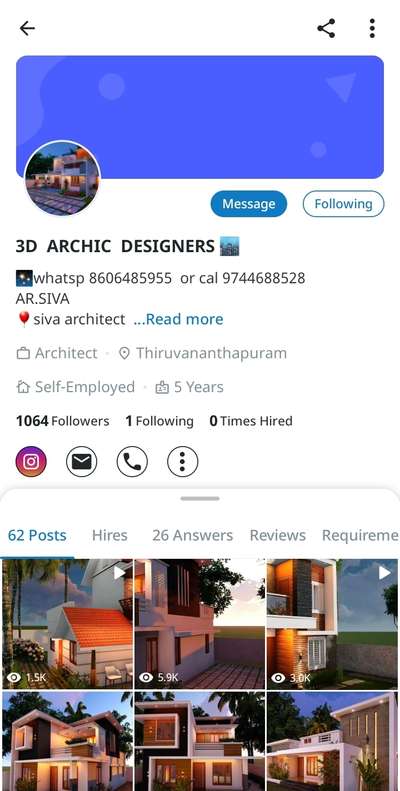 ഞങ്ങളുടെ 3DArchic Designers എന്ന പേജ് ഹാക്ക് ആയിട്ടുണ്ട്... ആയതിനാൽ അതുവഴി നിങ്ങൾ കൊടുക്കുന്ന വർക്കിനോ പണത്തിനോ ഞങ്ങൾ ഉത്തരവാദികൾ ആയിരിക്കില്ല.. ഞങ്ങളുടെ പുതിയ അക്കൗണ്ട് ഇതാണ്... പലരും ഞങ്ങൾക്ക് കംപ്ലയിന്റ് തന്നു. ഹാക്ക് ആയ അക്കൗണ്ട് വഴി വർക്ക്‌ പിടിച്ചിട്ട് ക്യാഷ് വാങ്ങി മുങ്ങുന്നു എന്നു. so എല്ലാവരും സൂക്ഷിക്കുക
. thank you