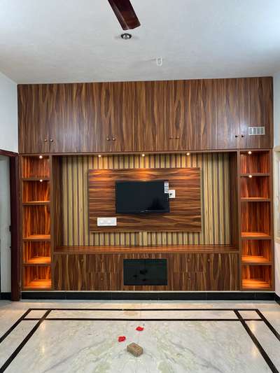 Dhindikkal work Tv unite  #InteriorDesigner  #LivingRoomTVCabinet