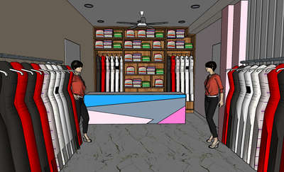 #garmentshop 
#sketchupmodeling 
#InteriorDesigner