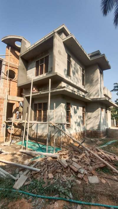 #Kannur #KeralaStyleHouse #plasterwork #exterior_Work