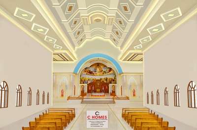 Church Seeling 3D Designing #seeling#interior#photoshop#alter#church#seelingwork#