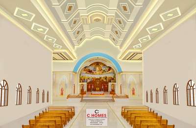 Church Seeling 3D Designing #seeling#interior#photoshop#alter#church#seelingwork#