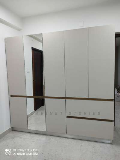 matt finish wardrobe with gola profile