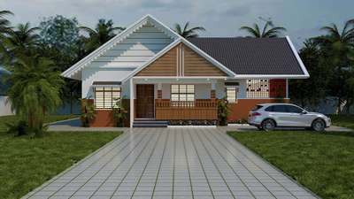 #Traditional single floor house design