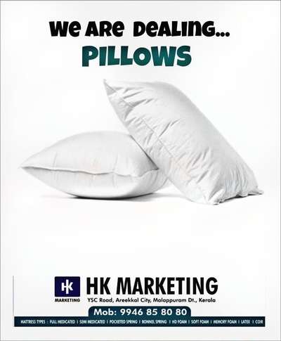 Pillows 
Contact  : 8137970070