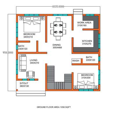 plan designed for 5 cents of land.
#4BHKPlans #EastFacingPlan #budgethomes