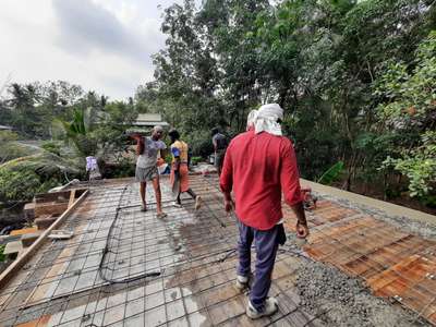 Roof concrete.  #Kollam #Contractor #concrete #new_home