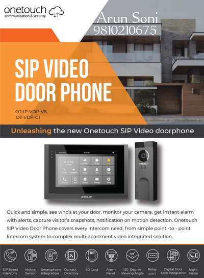 Latest IP VIDEO door phone with mobile app can open Lock from anywhere from WORLD .