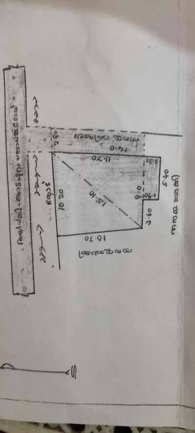 ഇതാണ് സ്ഥലം ഇവിടെ 500 Sqft ൽ Duplex മോഡൽ ഒരു പ്ലാൻ വേണം