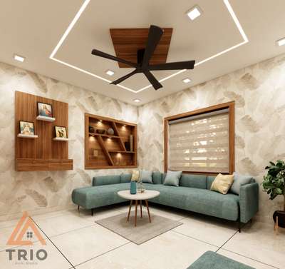 living concept @ koratty #Thrissur #trio #LivingroomDesigns