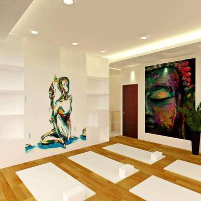 yoga studio design by us..for any queries call us on- 9302988434
 #yoga #InteriorDesigner