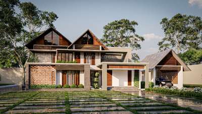 *3D Exterior View*
3D EXTERIOR VIEW DESIGNING -

1. Designing of 3D external views of the project with details of
elevations.
2. Two exterior Renders, 4 side elevations and front elevation
detailed drawings will be provided.

Note: Plan and other details should be provided by the client