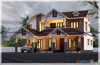 #KeralaStyleHouse  #ElevationHome  #ElevationDesign  #homesweethome  #3Dvisualization