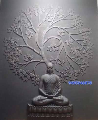 #budha relief work on fiber, 48 inches hight , 30 inches width