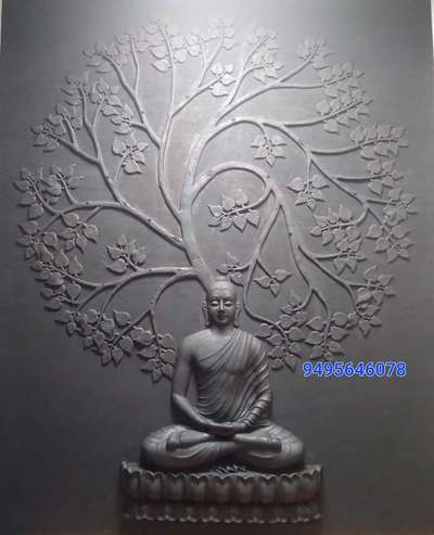 #budha relief work on fiber, 48 inches hight , 30 inches width