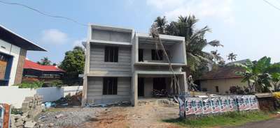 plastering work completed... irinjalakuda site