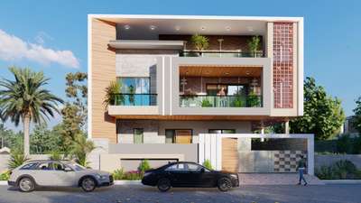 Luxury Elevation Design  #exteriors  #architecturedesigns  #Architect  #trendig  #mordernelevation