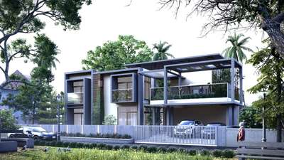#Architect #Architectural&Interior #bujecthome #KeralaStyleHouse #HouseDesigns #rendering